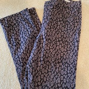Jones New York Lexington Straight leopard jeans
